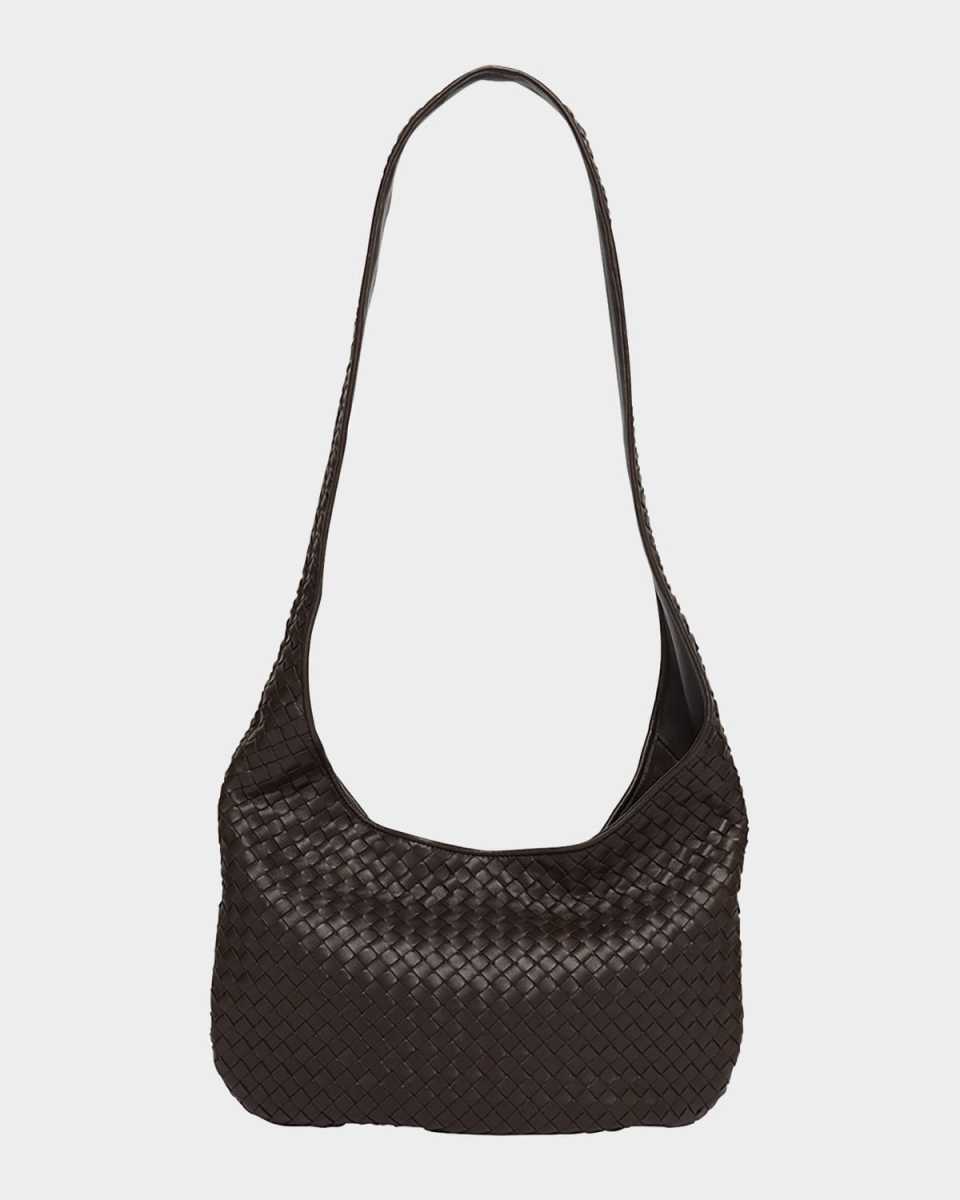 Intrecciato Leather Crossbody Bag